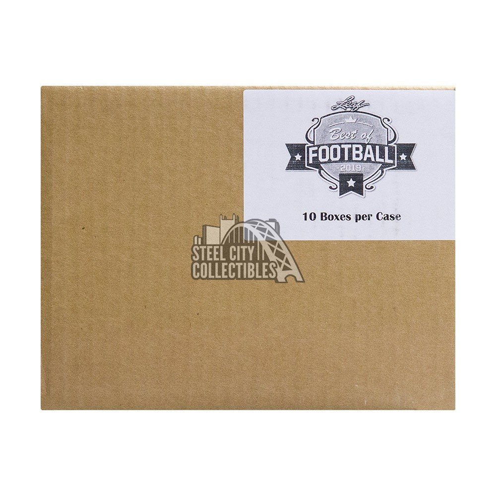 2021 Leaf Best Of Football 2019 Leaf Best of Football Hobby 10 Box Case | Steel City Collectibles