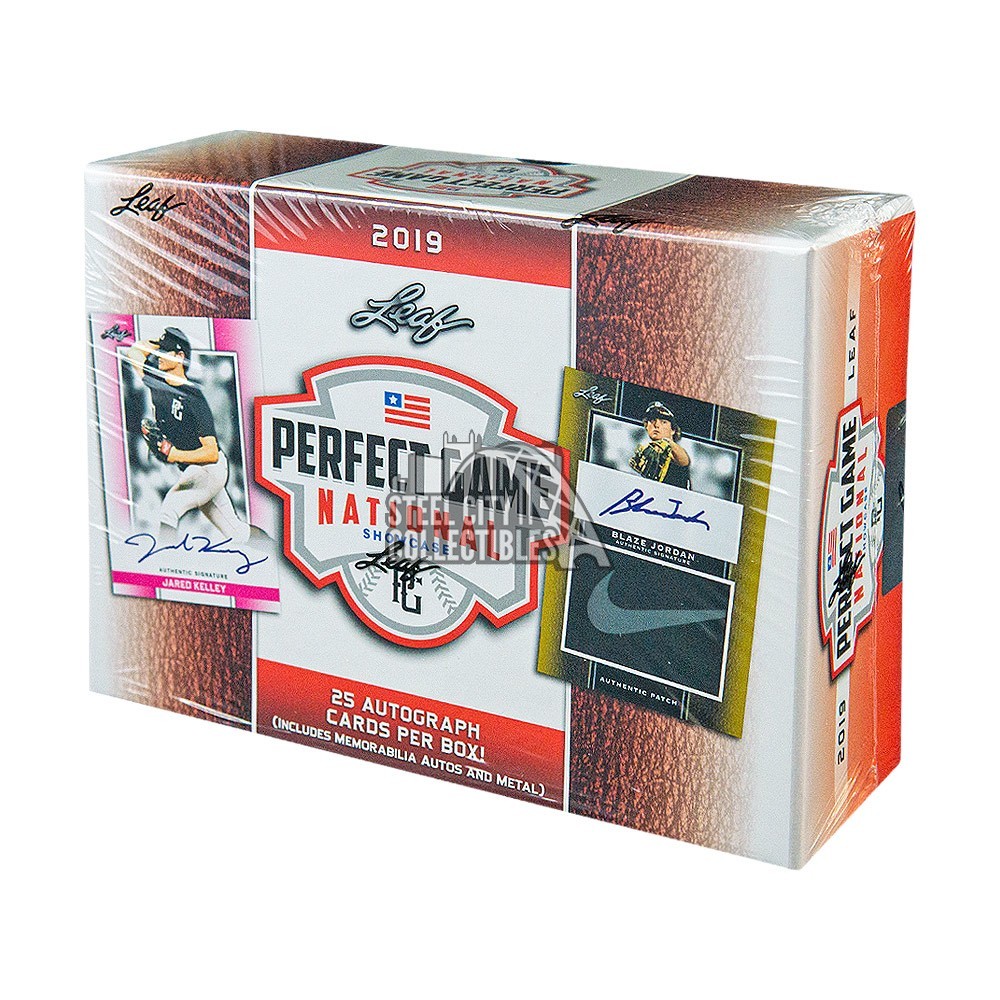 2019 Leaf Perfect Game National Showcase Baseball Hobby Box Steel