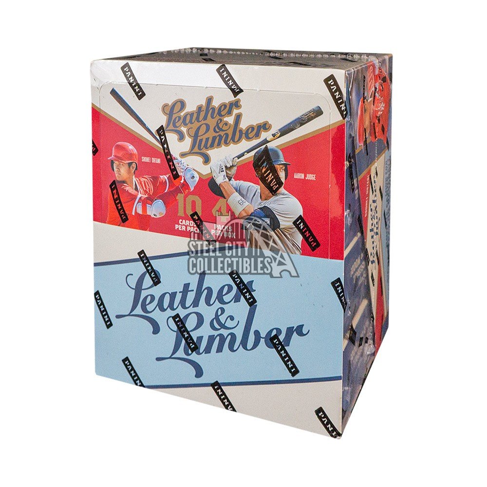2019 Panini Leather & Lumber Baseball Hobby Box Steel City Collectibles