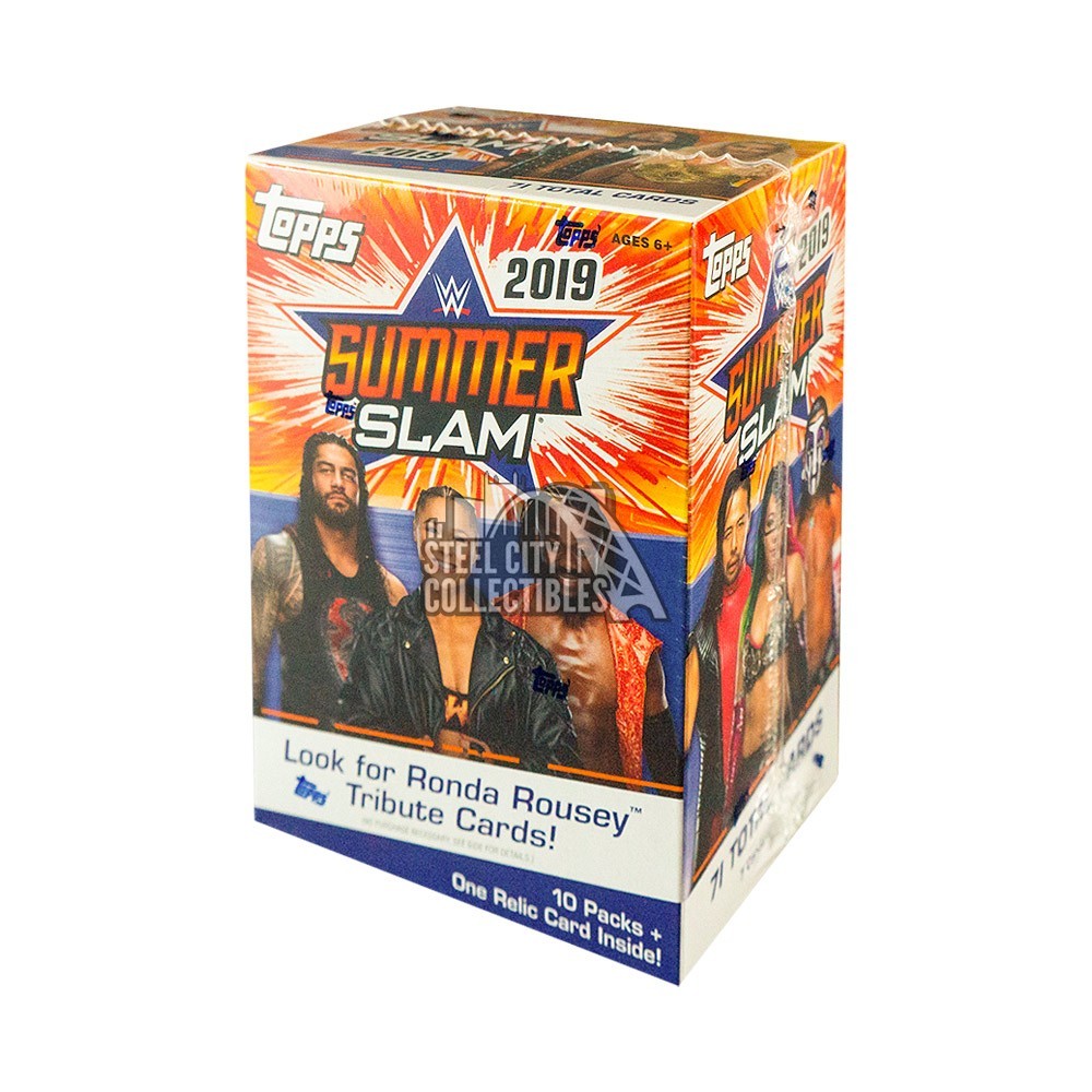 Topps 2019 WWE SummerSlam Wrestling Retail Blaster Box 