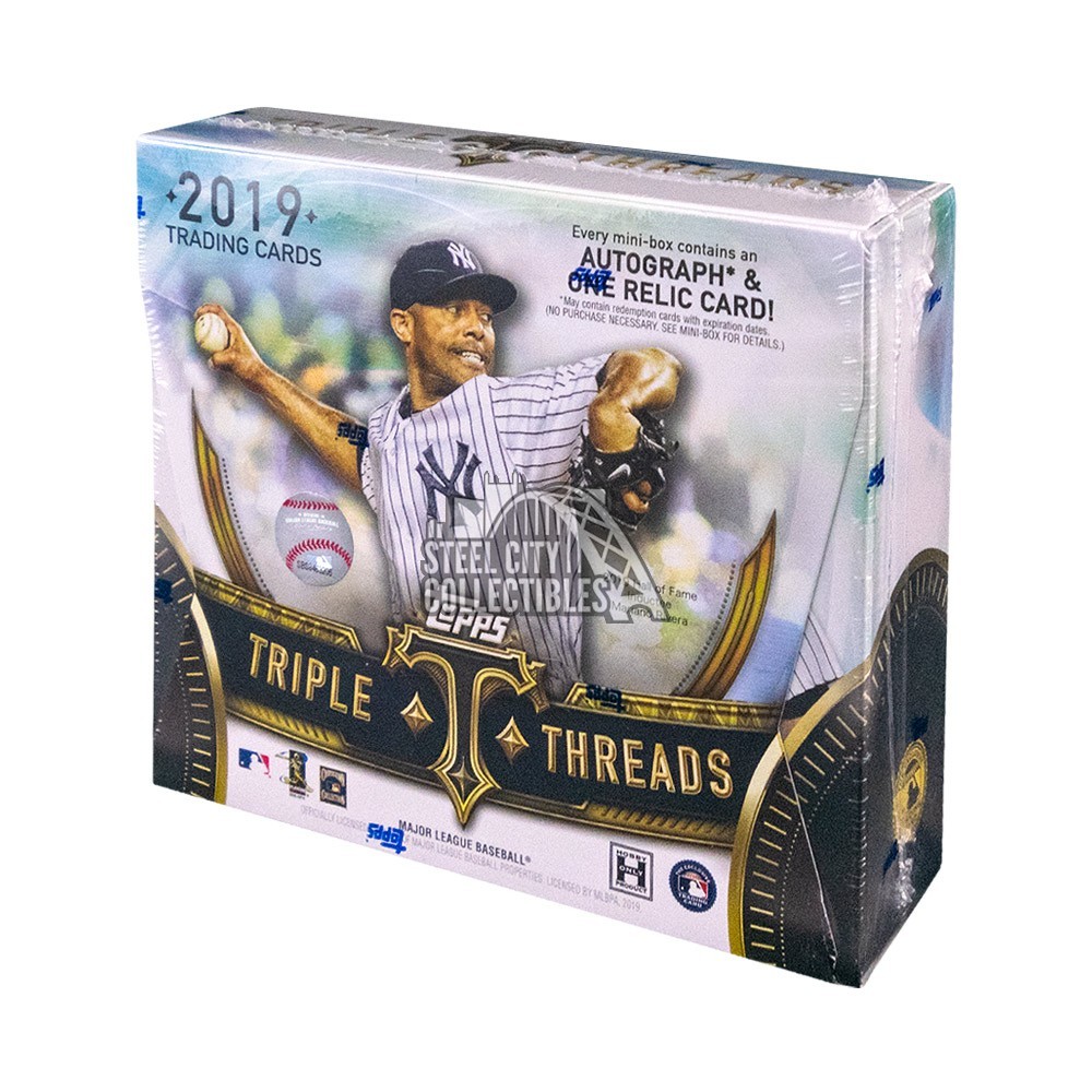 2019 Topps Triple Threads Baseball Hobby Box Steel City Collectibles