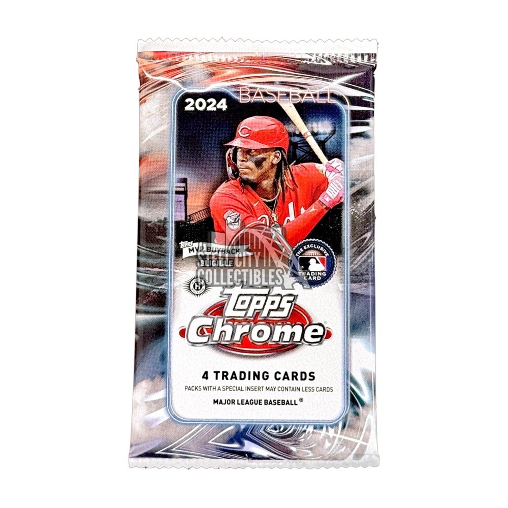2024 Topps Chrome Baseball Hobby Pack Steel City Collectibles 2024 Topps Chrome Baseball Hobby Pack Steel City Collectibles