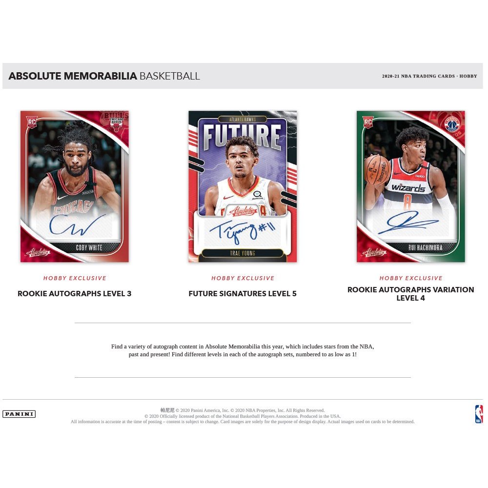 2020-21 Panini Absolute Memorabilia Basketball Hobby Box