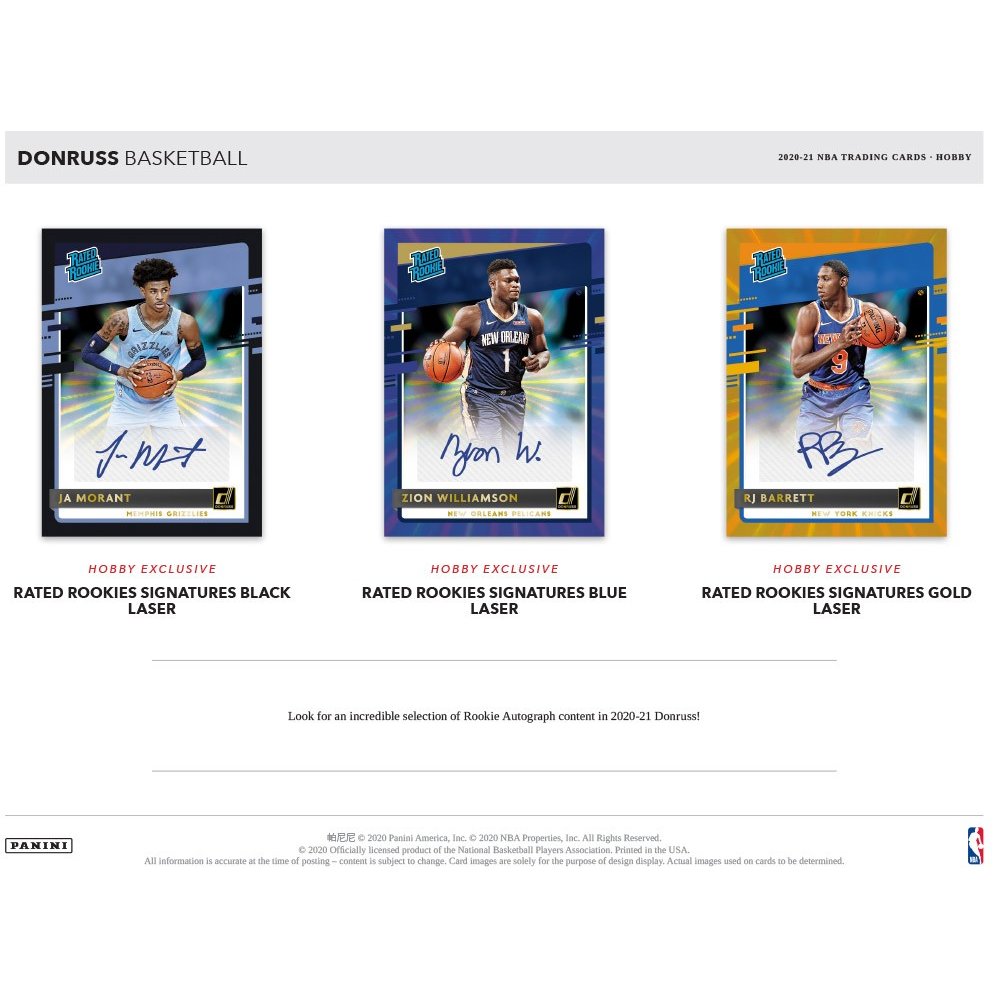 2020-21 Panini Donruss Basketball Hobby Box | Steel City