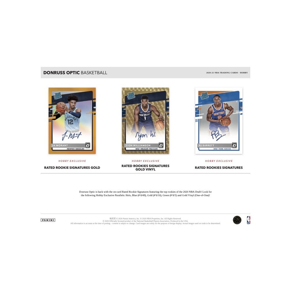 2020-21 Panini Donruss Optic Basketball Hobby Box | Steel City