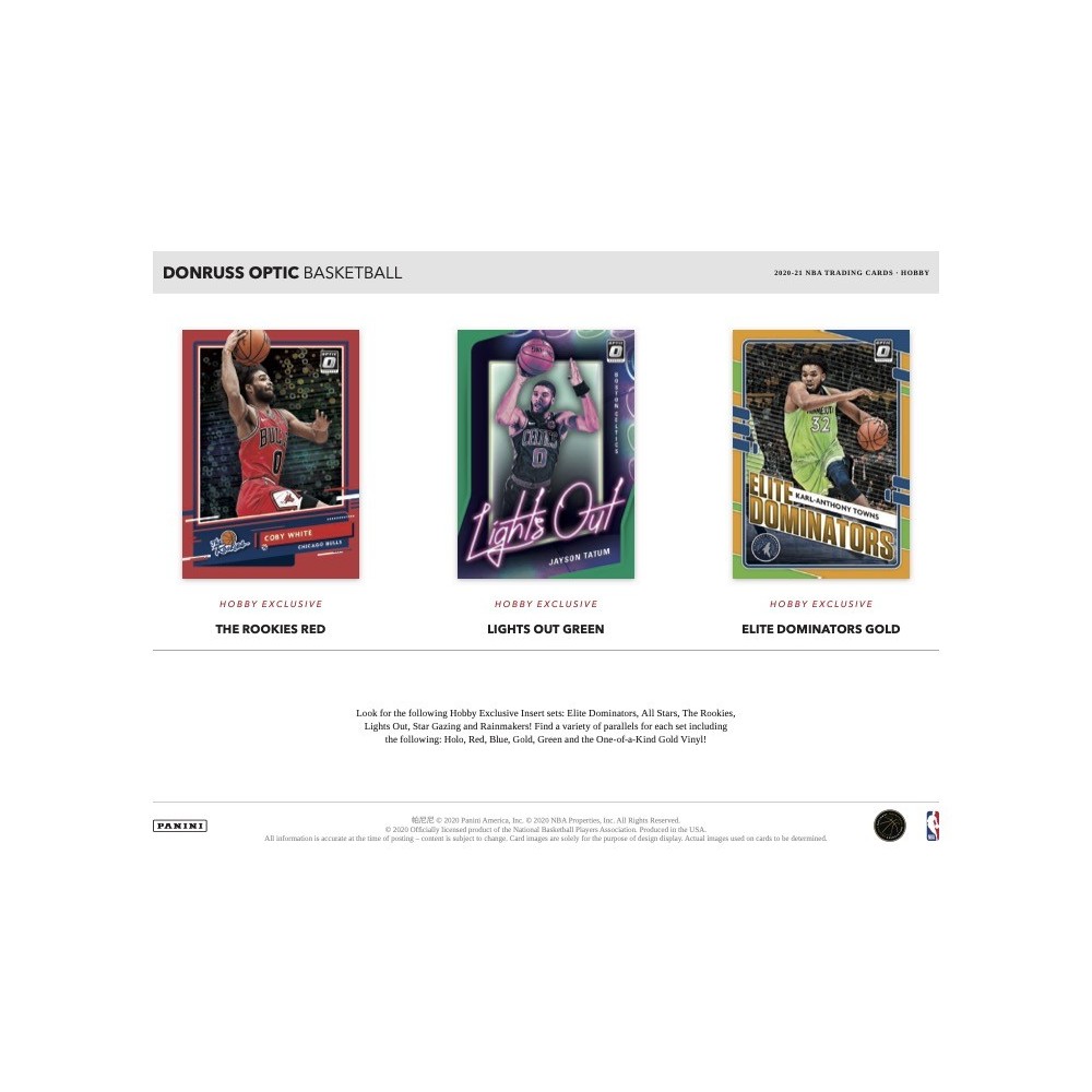 2020-21 Panini Donruss Optic Basketball Hobby Box | Steel