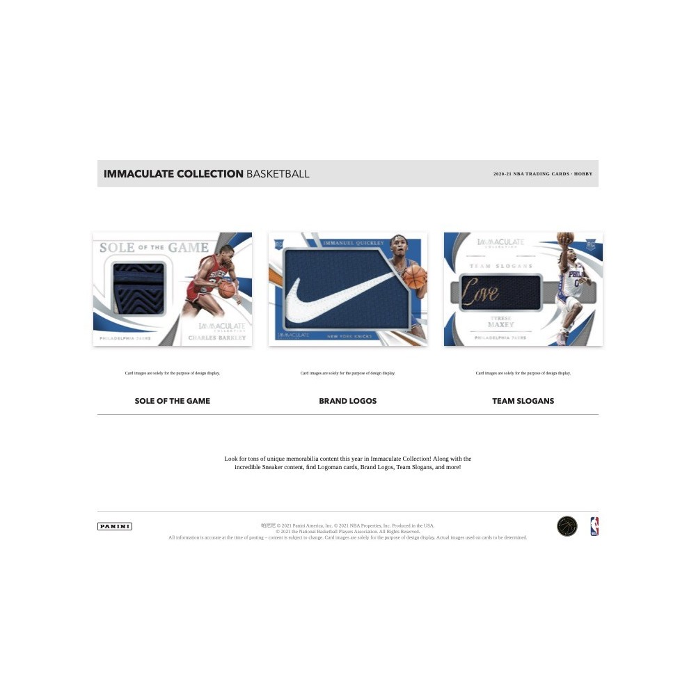 2020-21 Panini Immaculate Basketball Hobby 5-Box Case