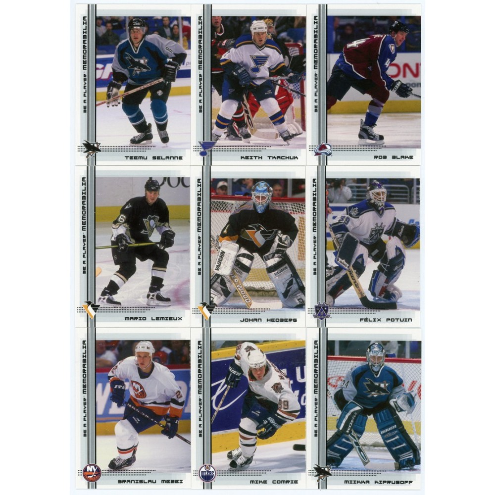 2003-04 Be A Player Memorabilia Brush with Greatness Foil 25-Card Insert Set