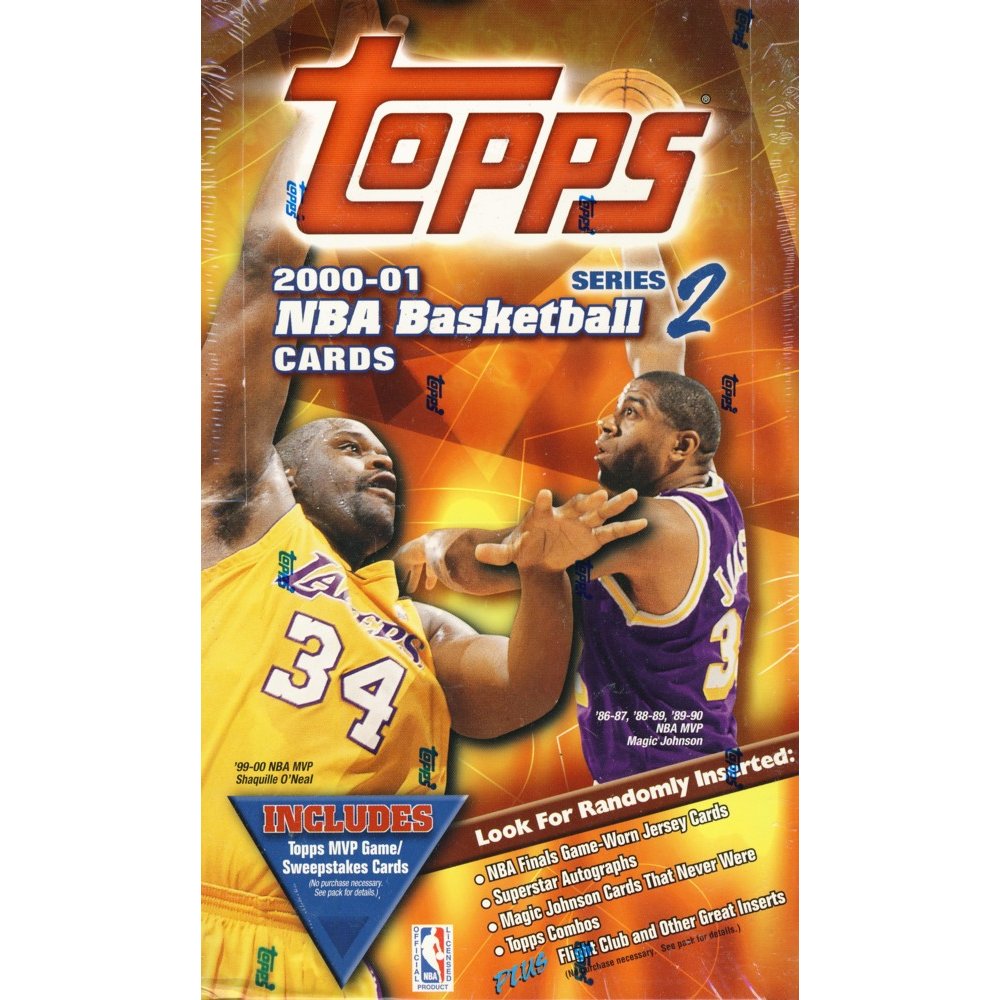 200001 Topps Series 2 Basketball 36ct Retail Box Steel City Collectibles