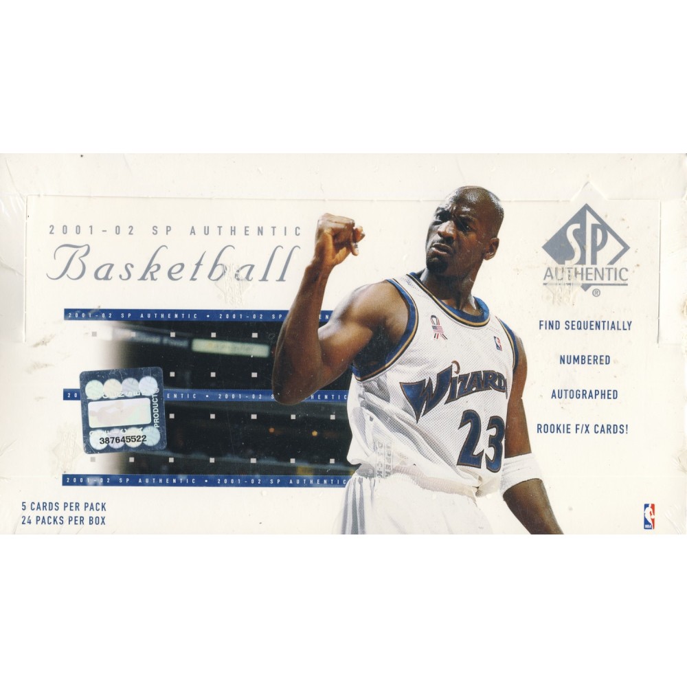 2001-02 Upper Deck SP Authentic Basketball Hobby Box | Steel City