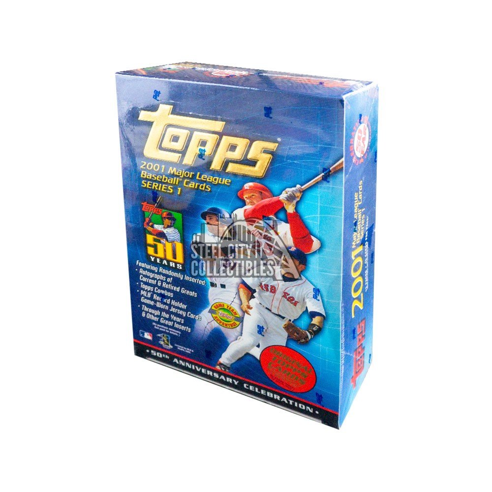 2001 Topps Baseball Series 1 HTA Jumbo Hobby Box Steel City Collectibles