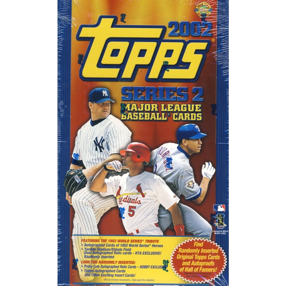 2002 Topps Series 2 Baseball HTA Jumbo Box Steel City Collectibles