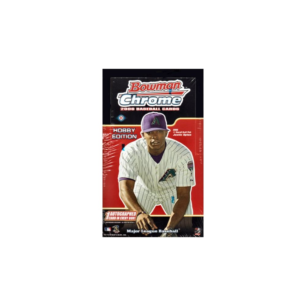 2006 Bowman Chrome Baseball Hobby Box Steel City Collectibles