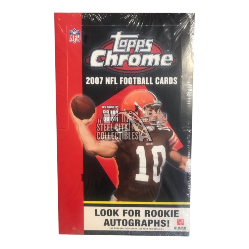 2007 Topps Chrome Football 24 Pack Retail Box Steel City Collectibles