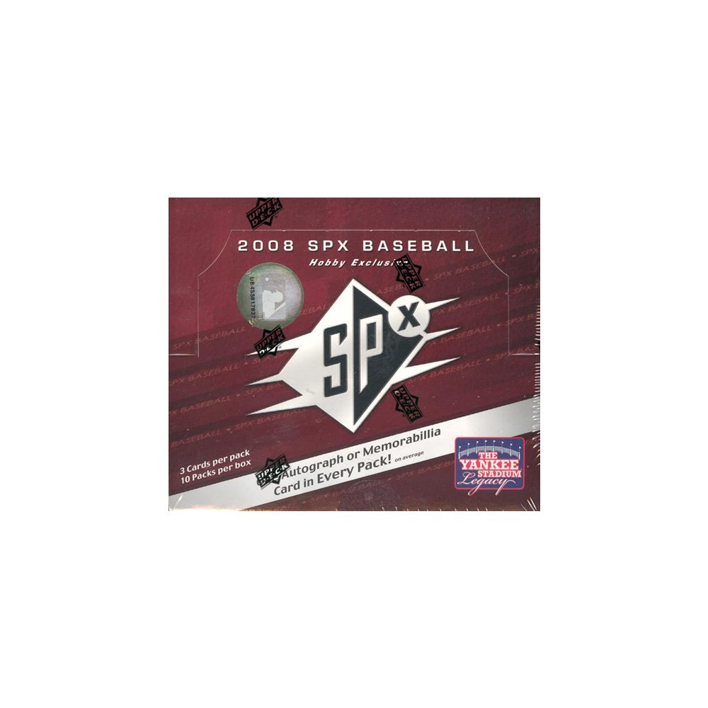2008 Upper Deck SPx Baseball Hobby Box | Steel City Collectibles