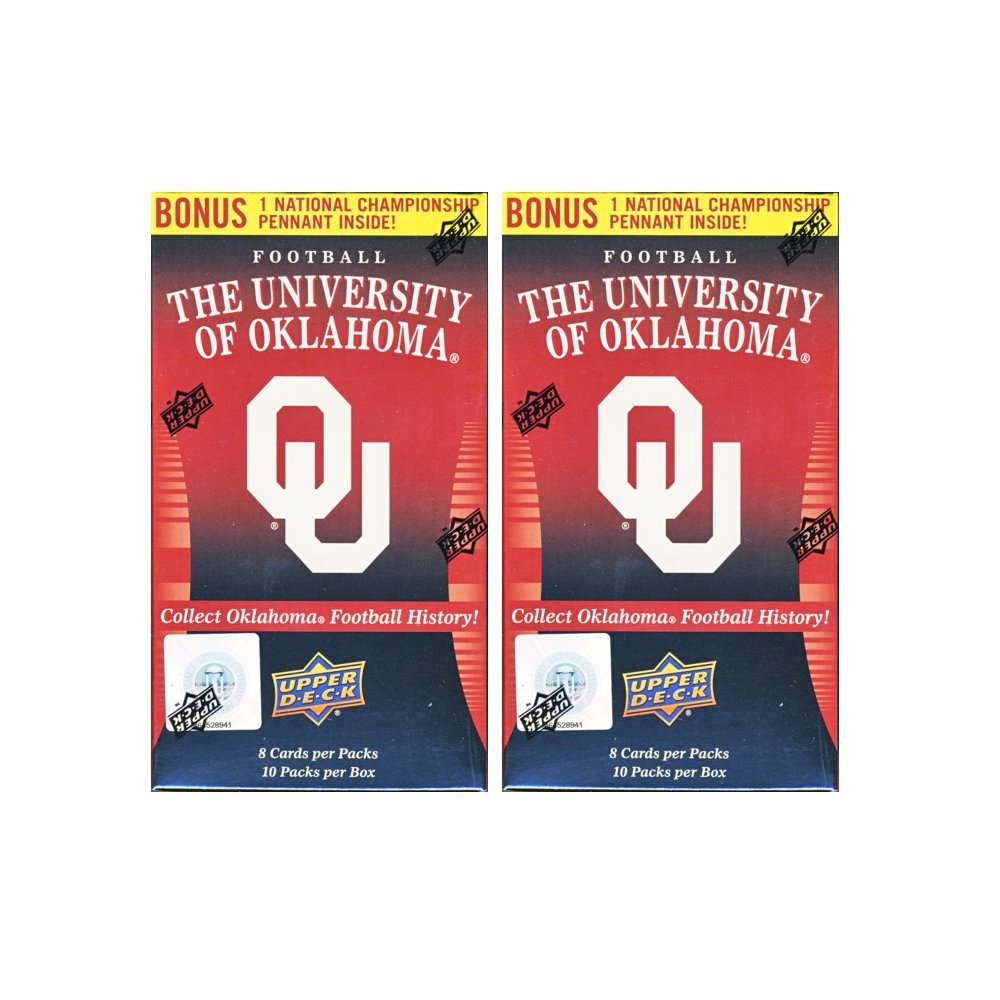 2011 Upper Deck University of Oklahoma Football Blaster 2Box Lot
