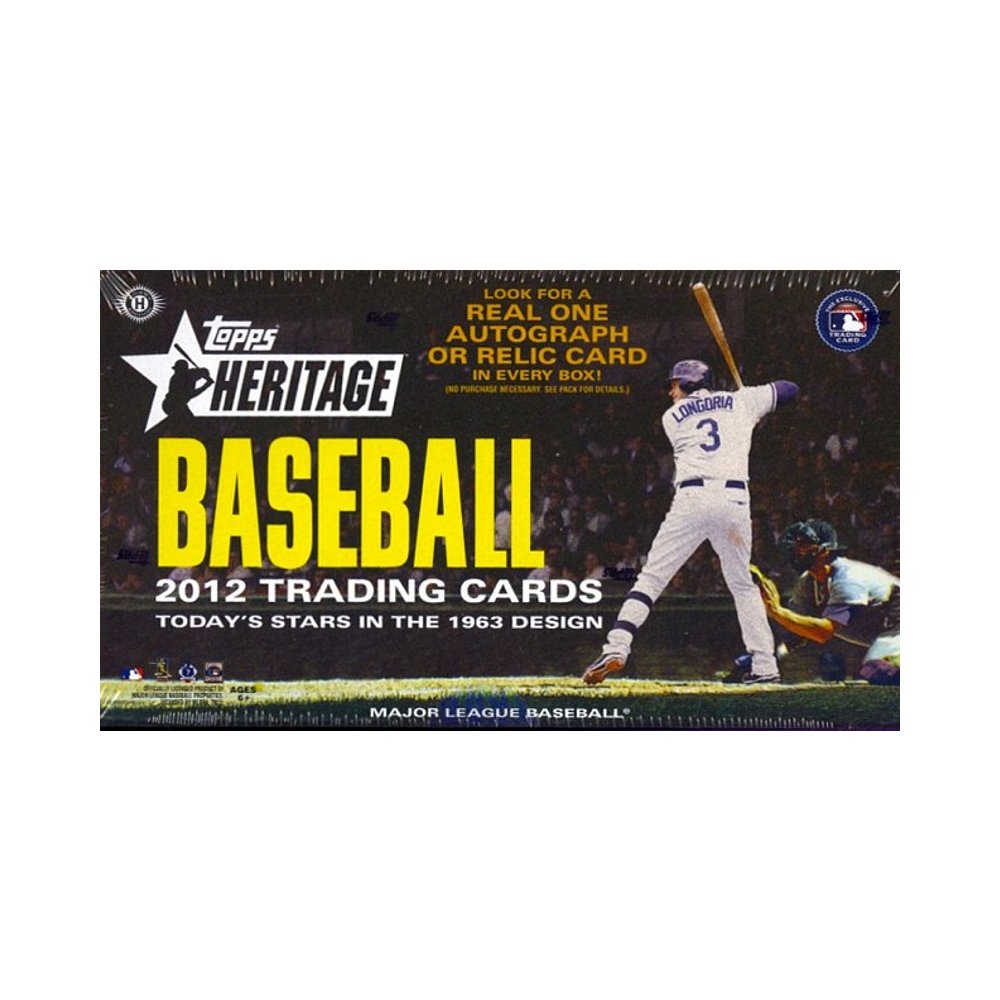 2012 Topps Heritage Baseball Hobby Box Steel City Collectibles