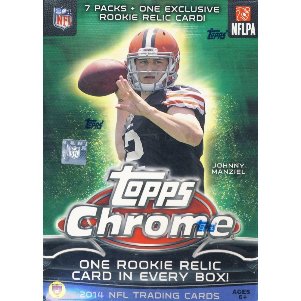 2014 Topps Chrome Football 7ct Blaster Box w/ Relic Steel City