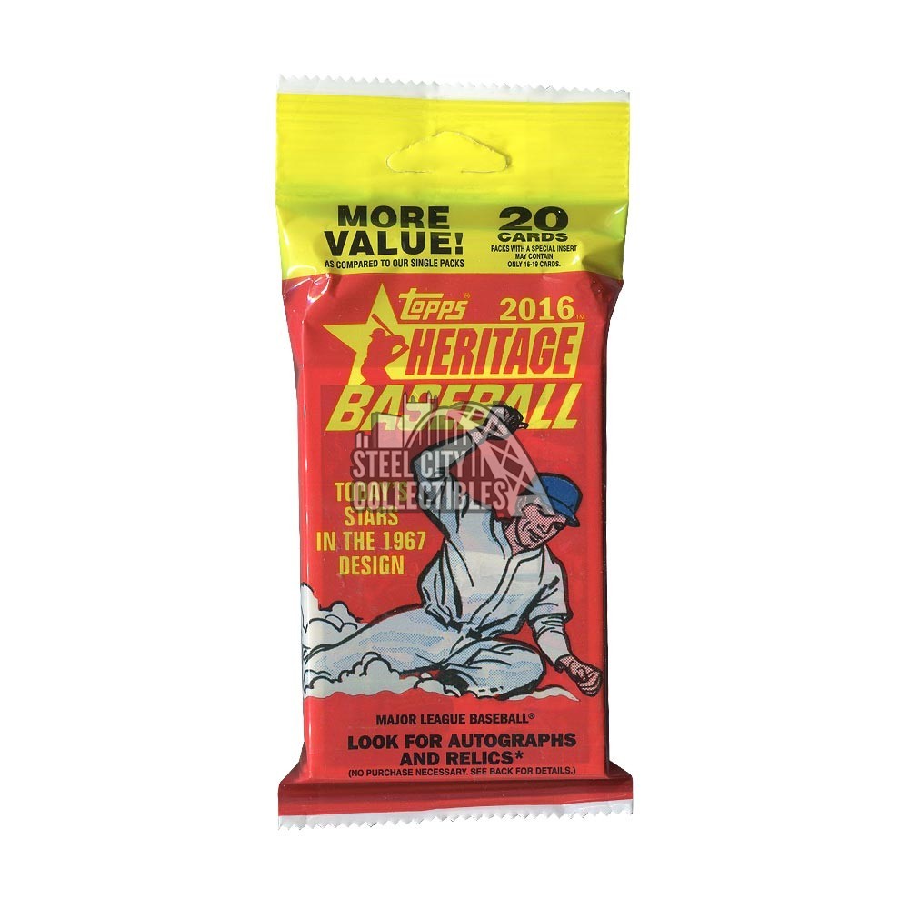2016 Topps Heritage Baseball Fat Pack | Steel City Collectibles