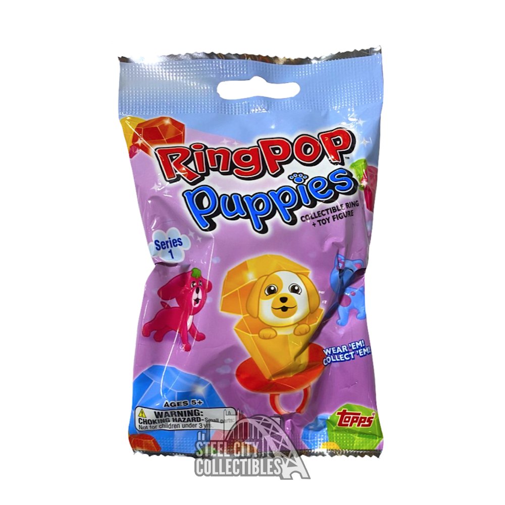 Topps Ring Pop Puppies Series 1 - Ring Pop Puppies Series 1 . Buy the  adorable puppy toy figurines that live in plastic ring pop containers toys  in India. shop for Topps