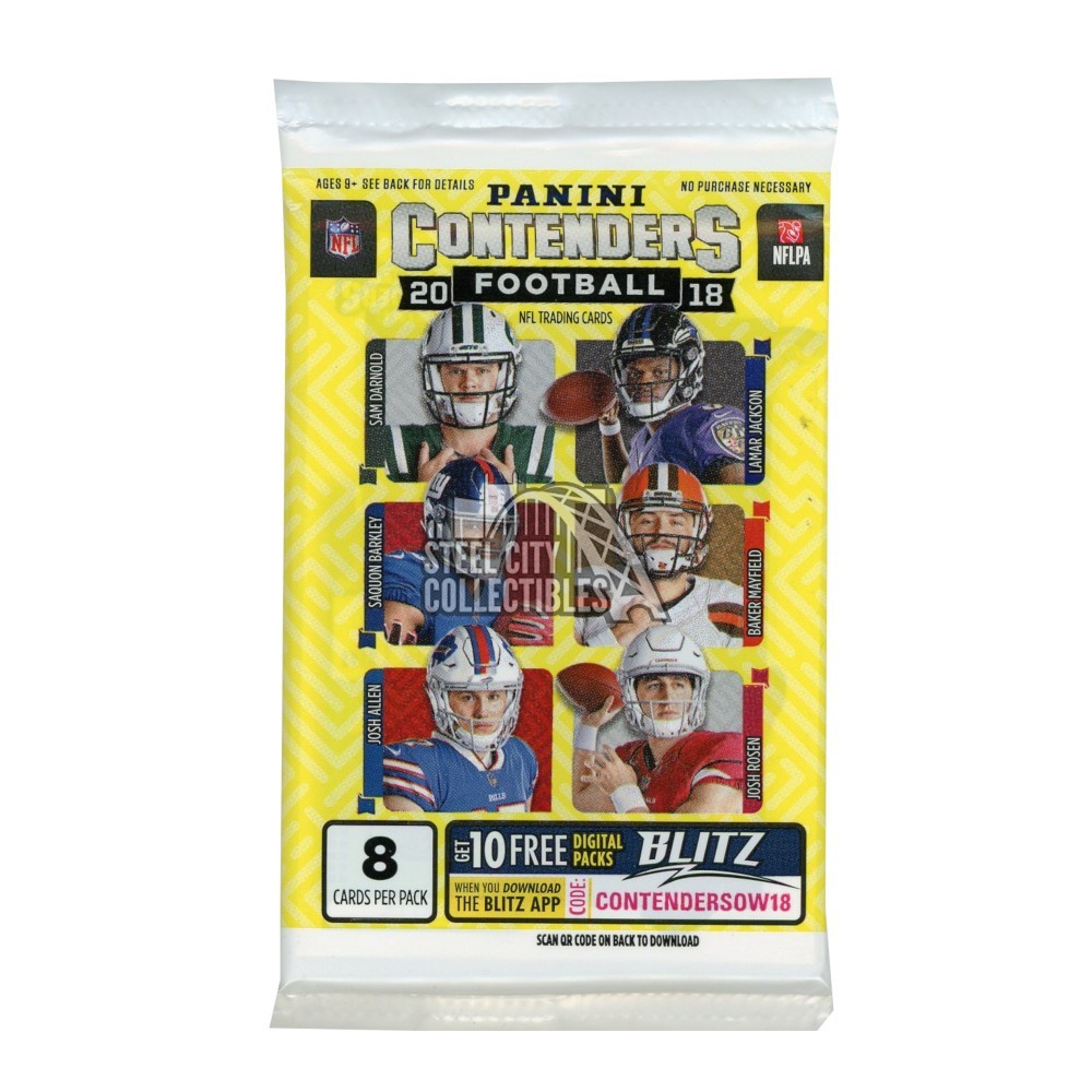 2018 Panini Contenders Football Retail Pack Steel City Collectibles
