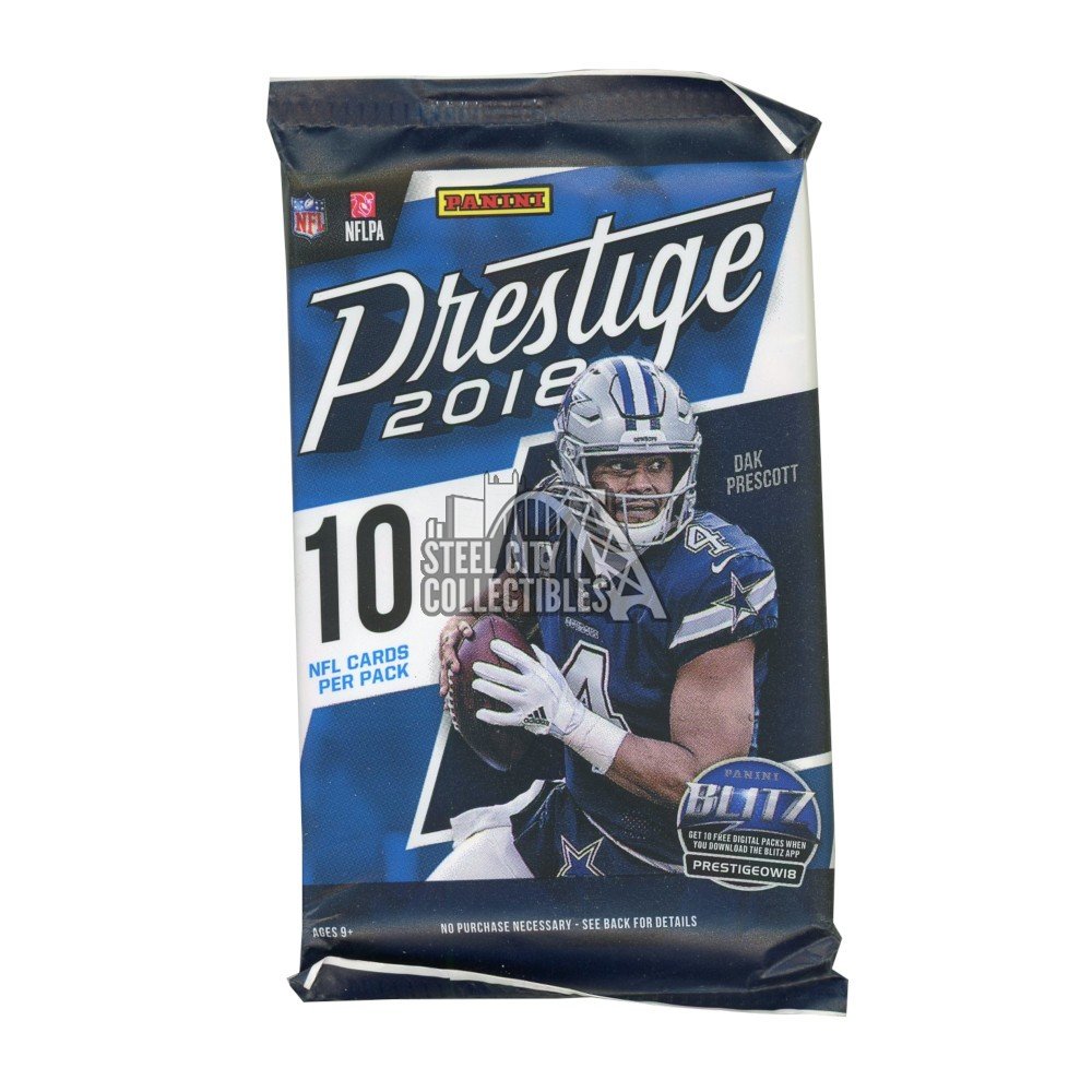 2018 Panini Prestige Football Retail Pack Steel City Collectibles