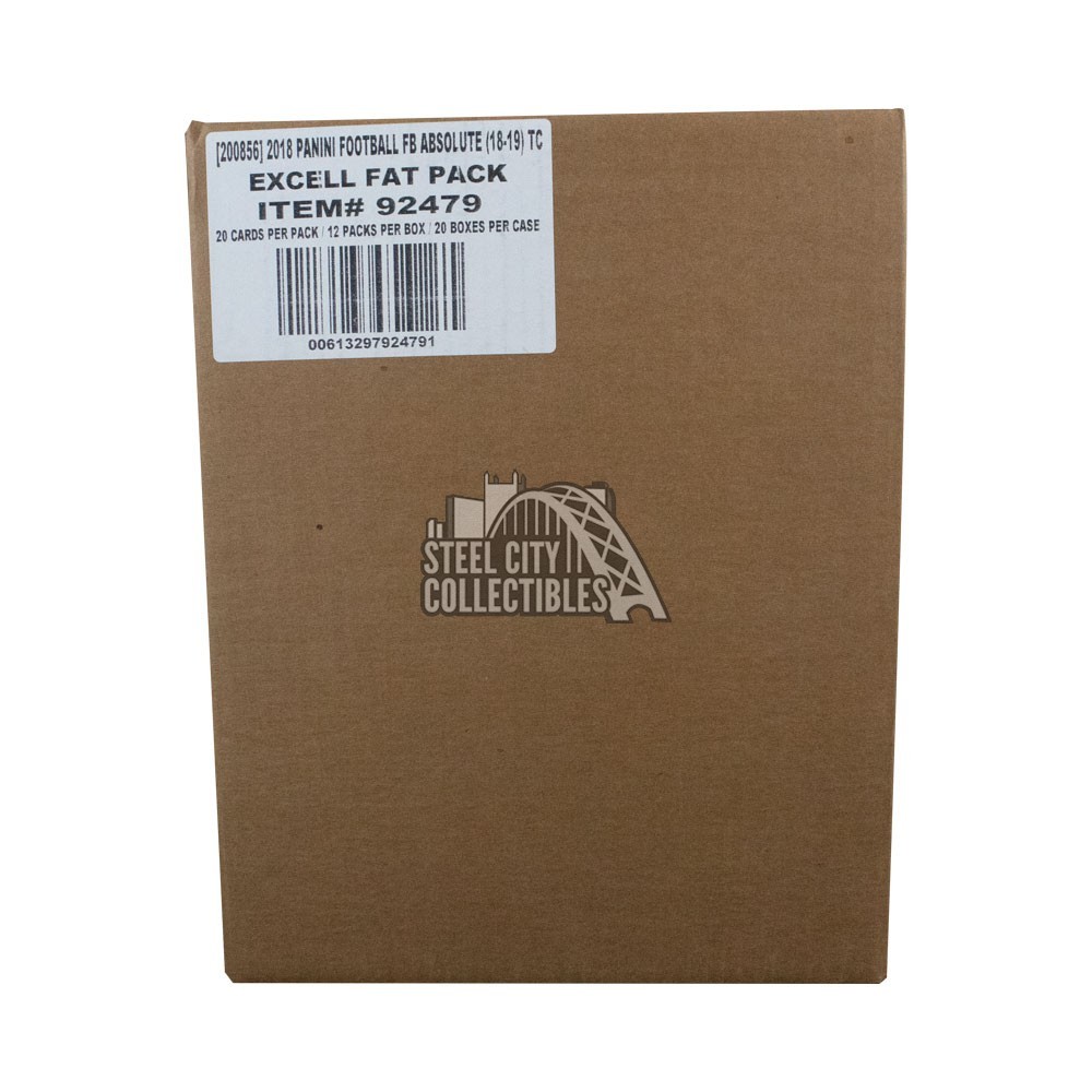 2018 Panini Absolute Football 12ct Fat Pack 20-Box Case | Steel City ...
