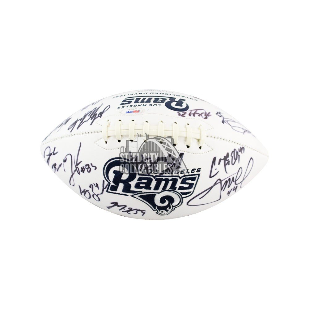 rams autographed football