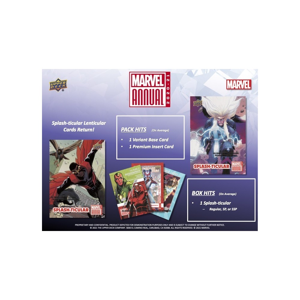 UPPER D·E·C·K MARVEL ANNUAL　新品未開封5パック Amazon.com: Upper Deck Marvel Annual Hobby Box (2020/21