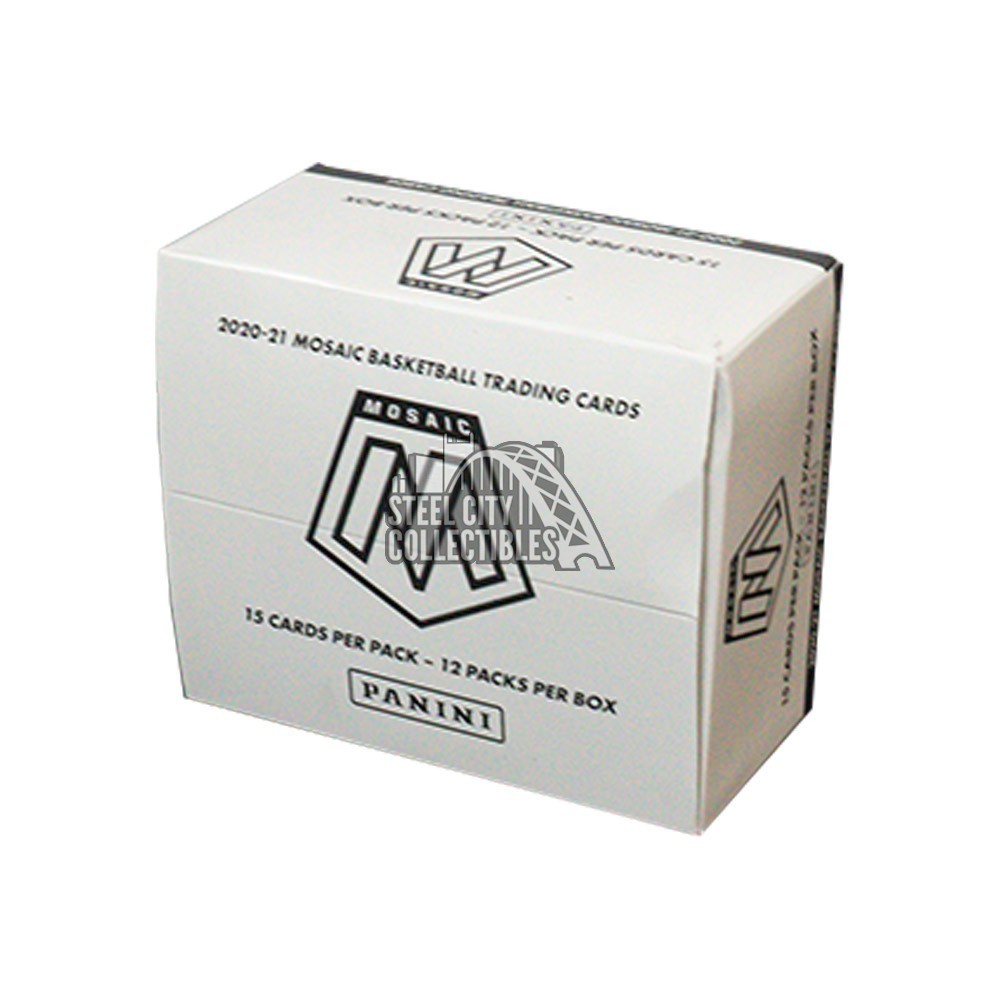 202021 Panini Mosaic Basketball Cello Multi 12Pack Box (Pink Camo Prizms) Steel City