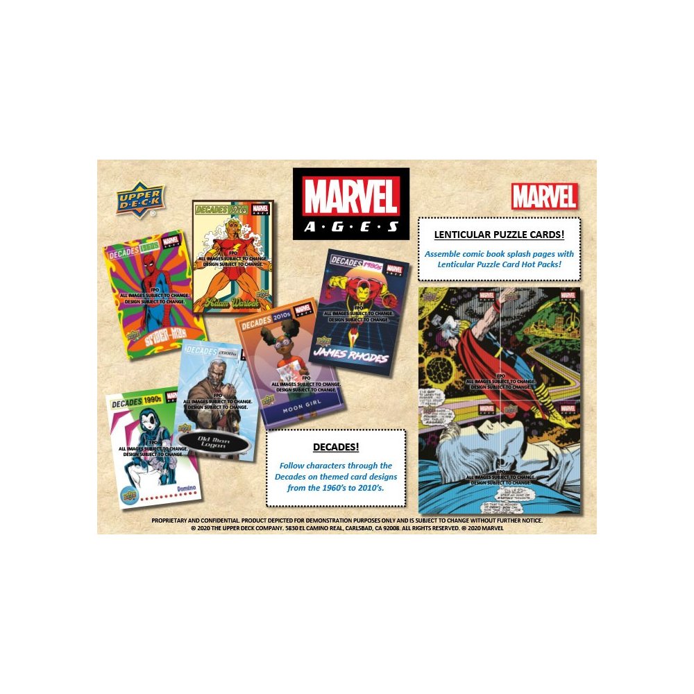 2020 Upper Deck Marvel Ages Hobby Box | Steel City Collectibles