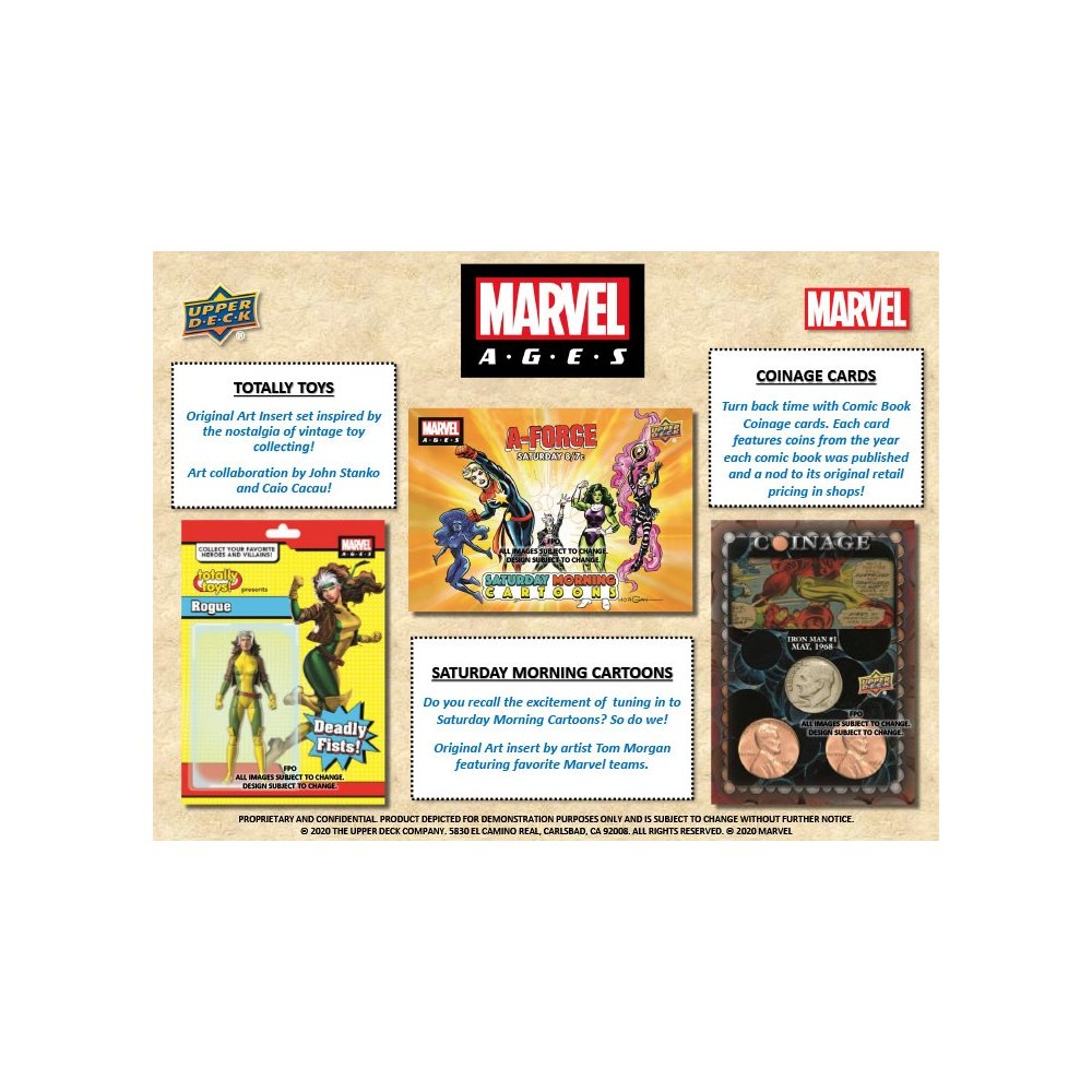 2020 Upper Deck Marvel Ages Hobby Box | Steel City Collectibles