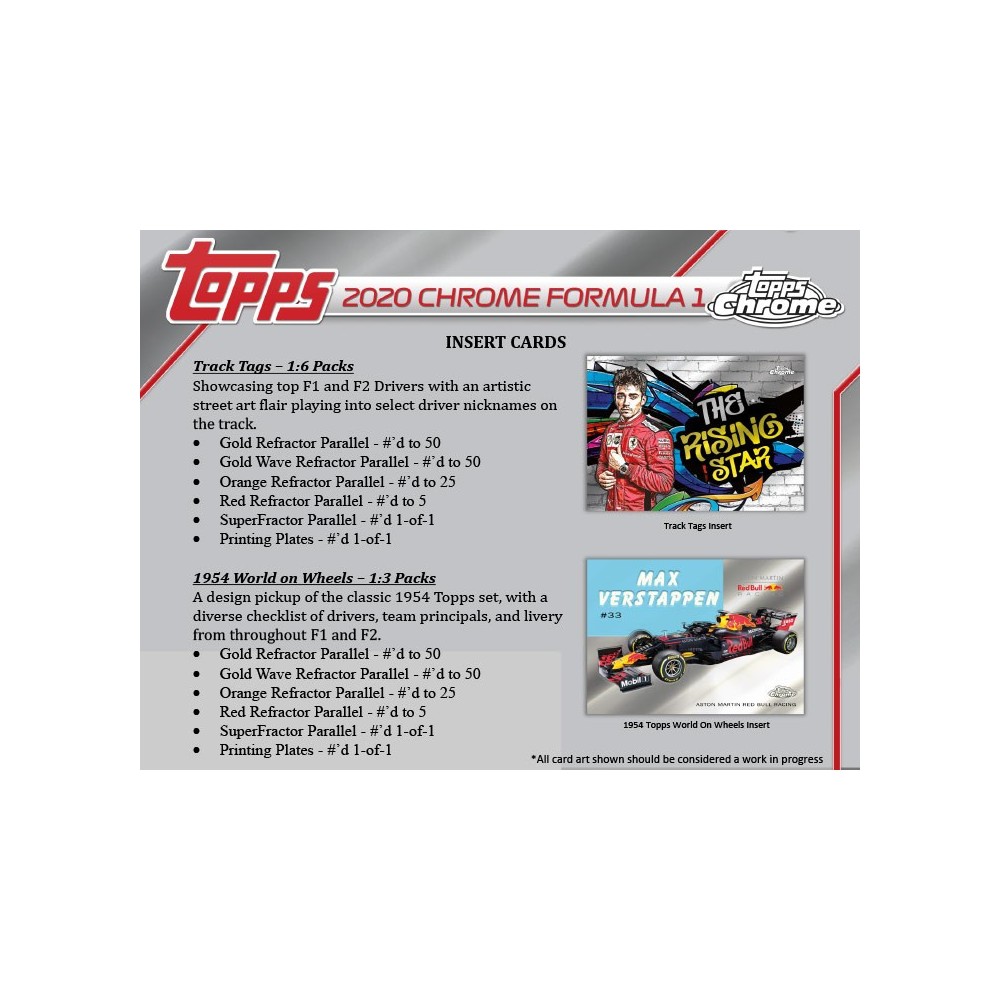 2020 Topps Chrome Formula 1 F1 Racing Hobby Box | Steel City