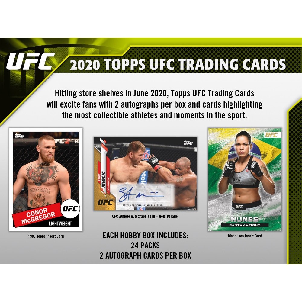 2020 Topps UFC Hobby Box Steel City Collectibles