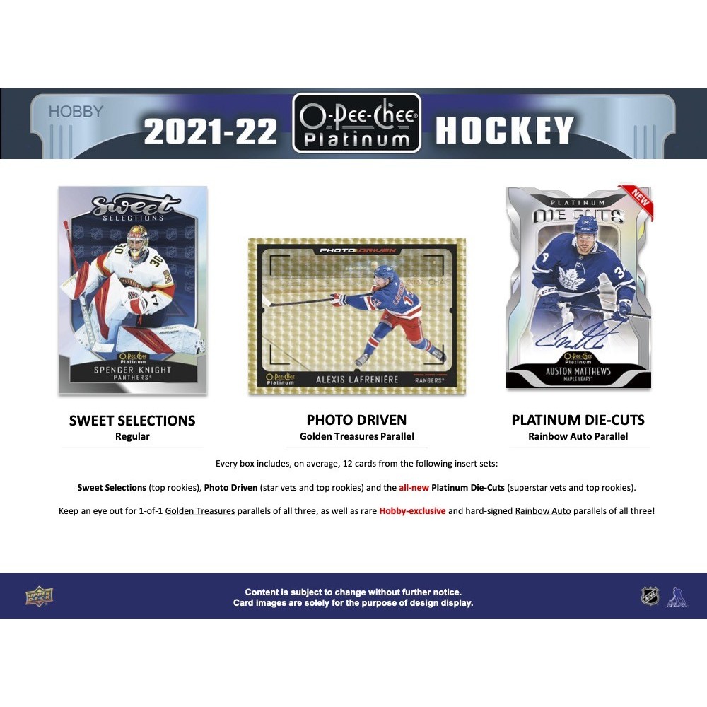 2021-22 Upper Deck O-Pee-Chee Platinum Hockey Hobby 8-Box Case | Steel City  Collectibles