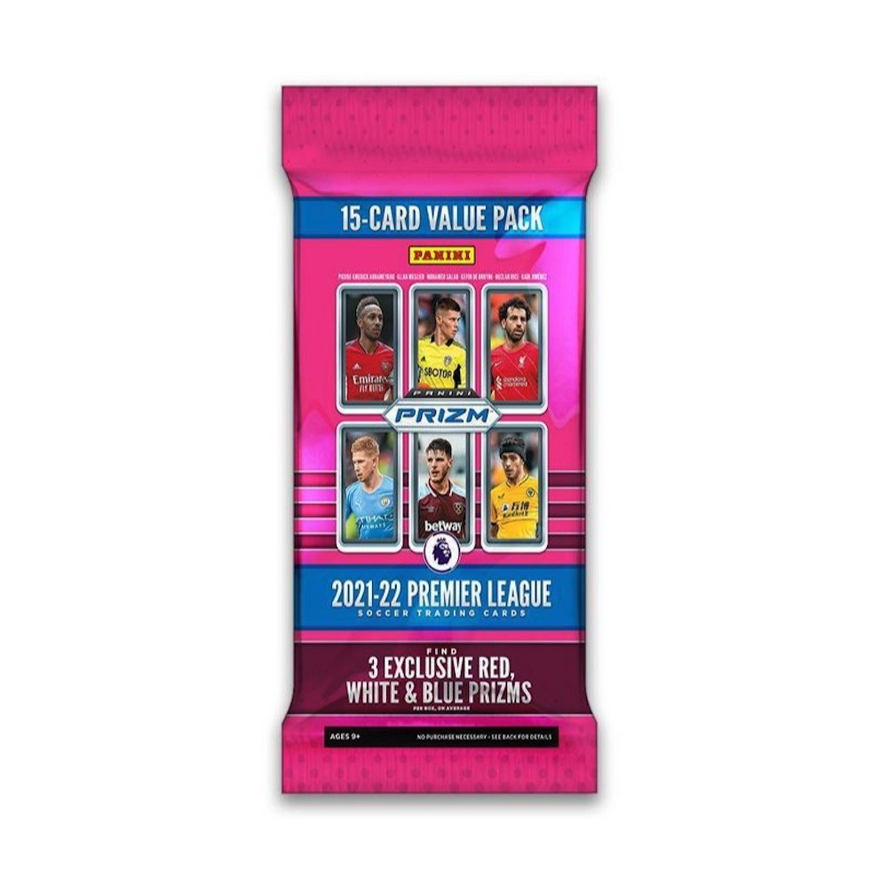202122 Panini Prizm Premier League Soccer 15Card Value Pack (Red
