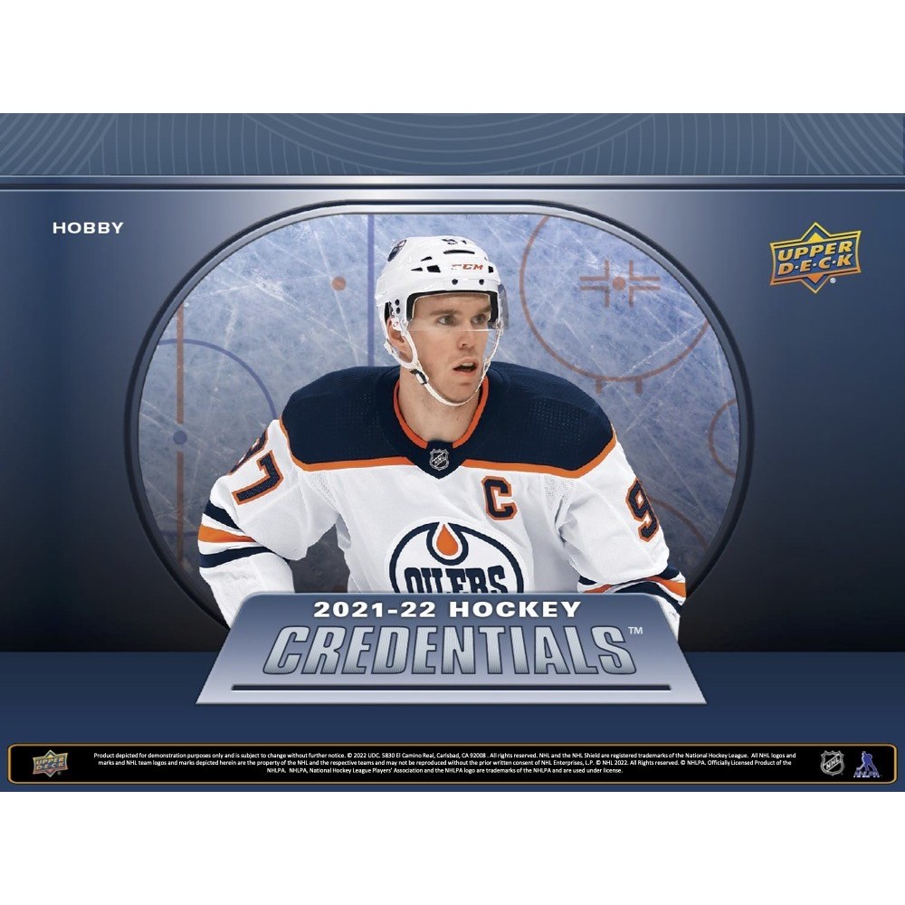2021-22 Upper Deck Credentials Hockey Hobby Box | Steel City