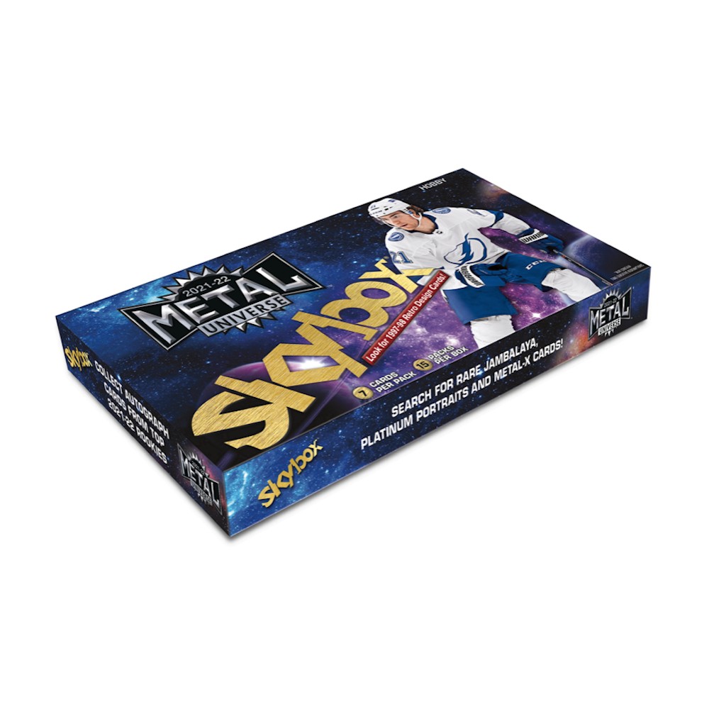 202122 Upper Deck Skybox Metal Universe Hockey Hobby Box Steel City Collectibles