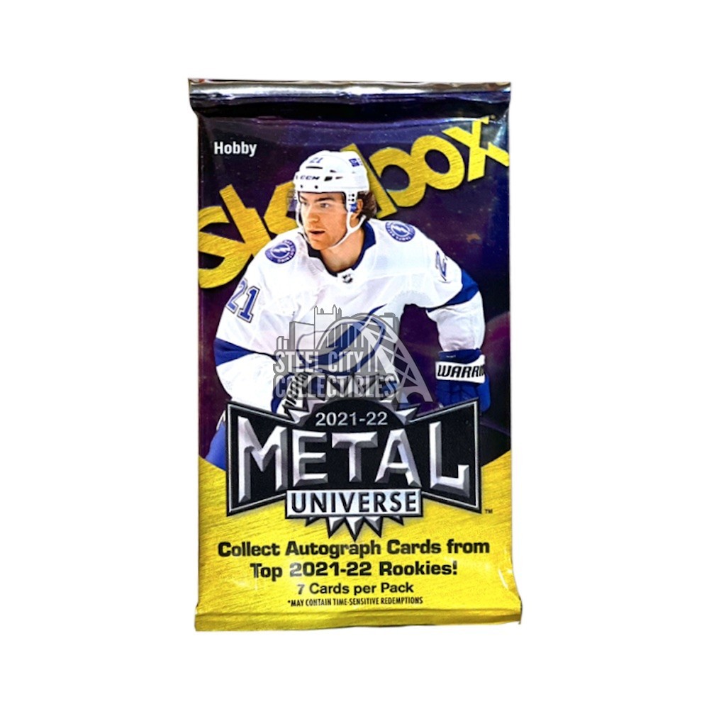 202122 Upper Deck Skybox Metal Universe Hockey Hobby Pack Steel City Collectibles