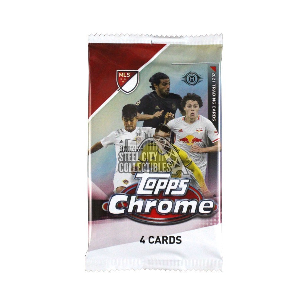 2021 Topps MLS Chrome Soccer Hobby Pack Steel City Collectibles
