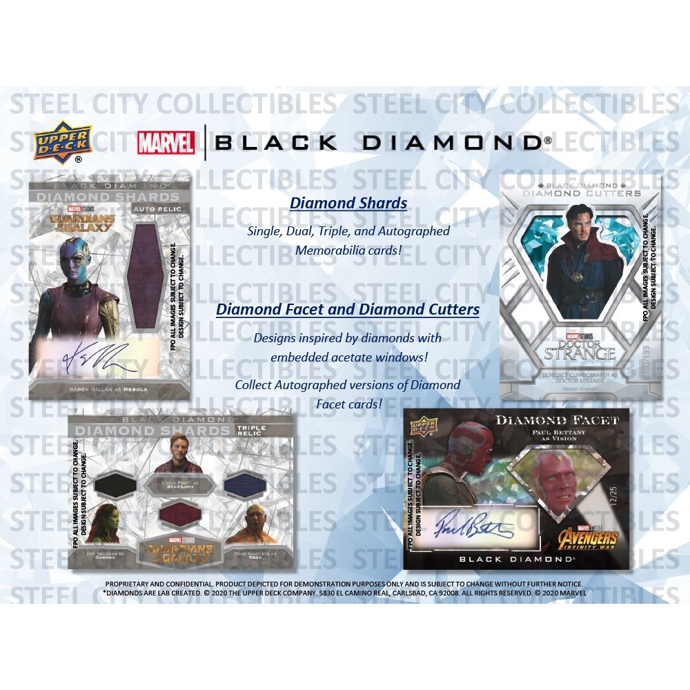 2021 Upper Deck Marvel Black Diamond Hobby Box | Steel City
