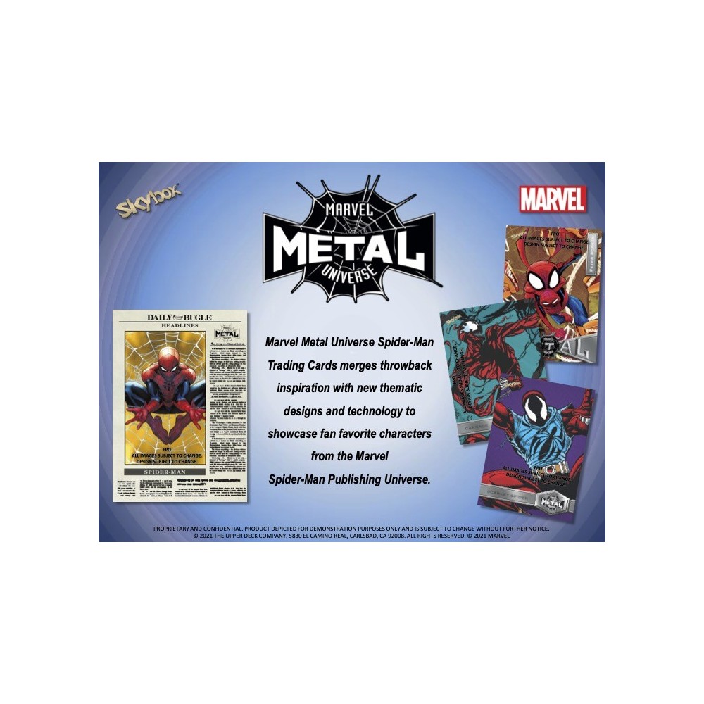 2021 Upper Deck Marvel Metal Universe Spider-Man Hobby Box