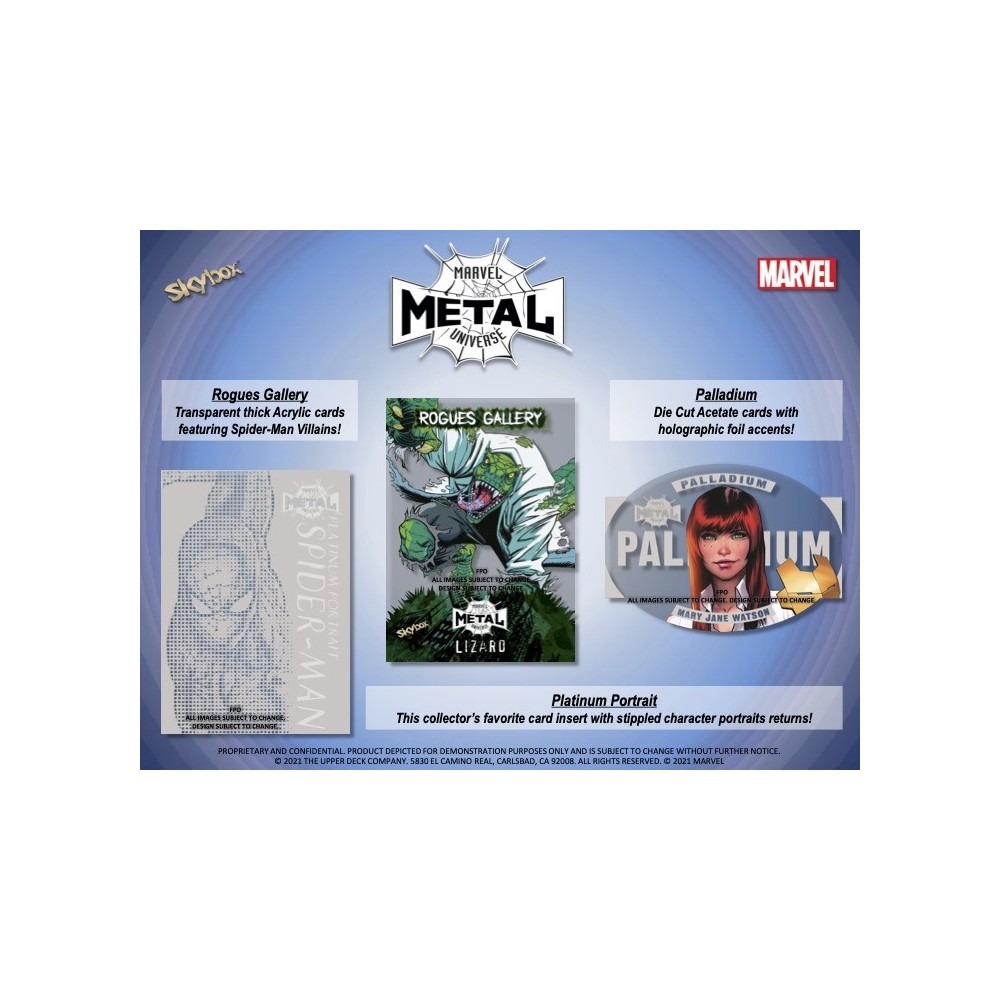 2021 Upper Deck Marvel Metal Universe Spider-Man Hobby Box | Steel City  Collectibles