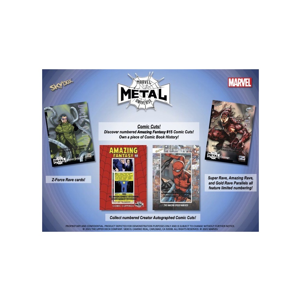 2021 Upper Deck Marvel Metal Universe Spider-Man Hobby Box | Steel