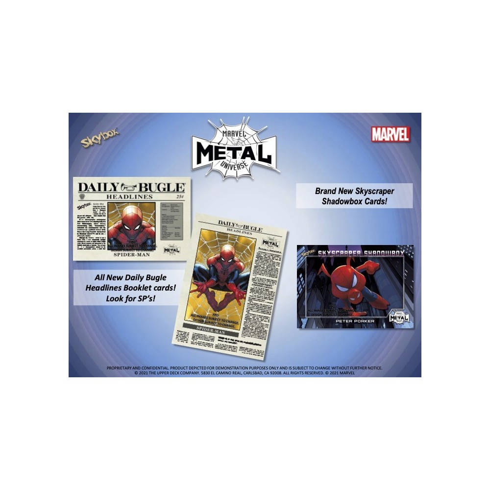 2021 Upper Deck Marvel Metal Universe Spider-Man Hobby Box | Steel
