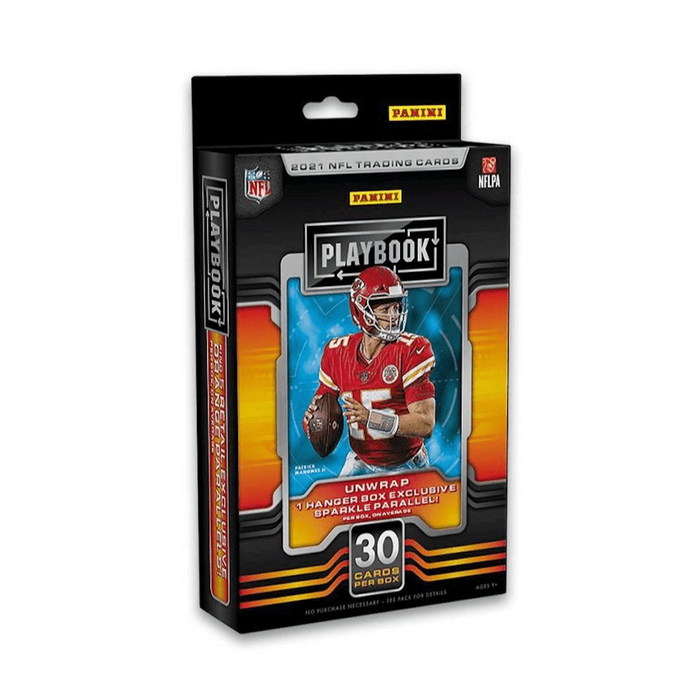 2021 Panini Playbook Football 30-Card Hanger Box (Purple Parallels)