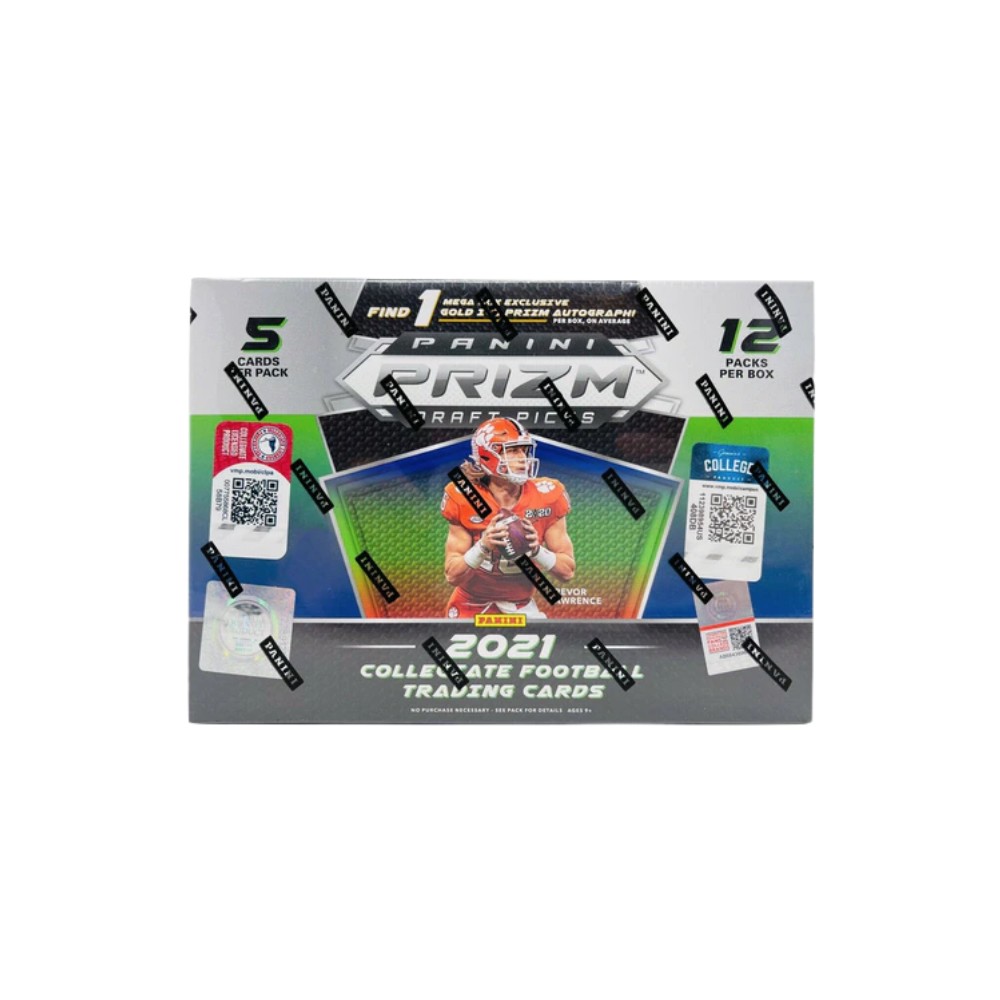 2021 Panini Prizm Draft Picks Football Mega Box (Gold Ice Prizms