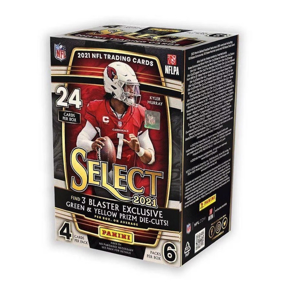 2021 Panini Select Football 6Pack Blaster Box (Green & Yellow Prizms