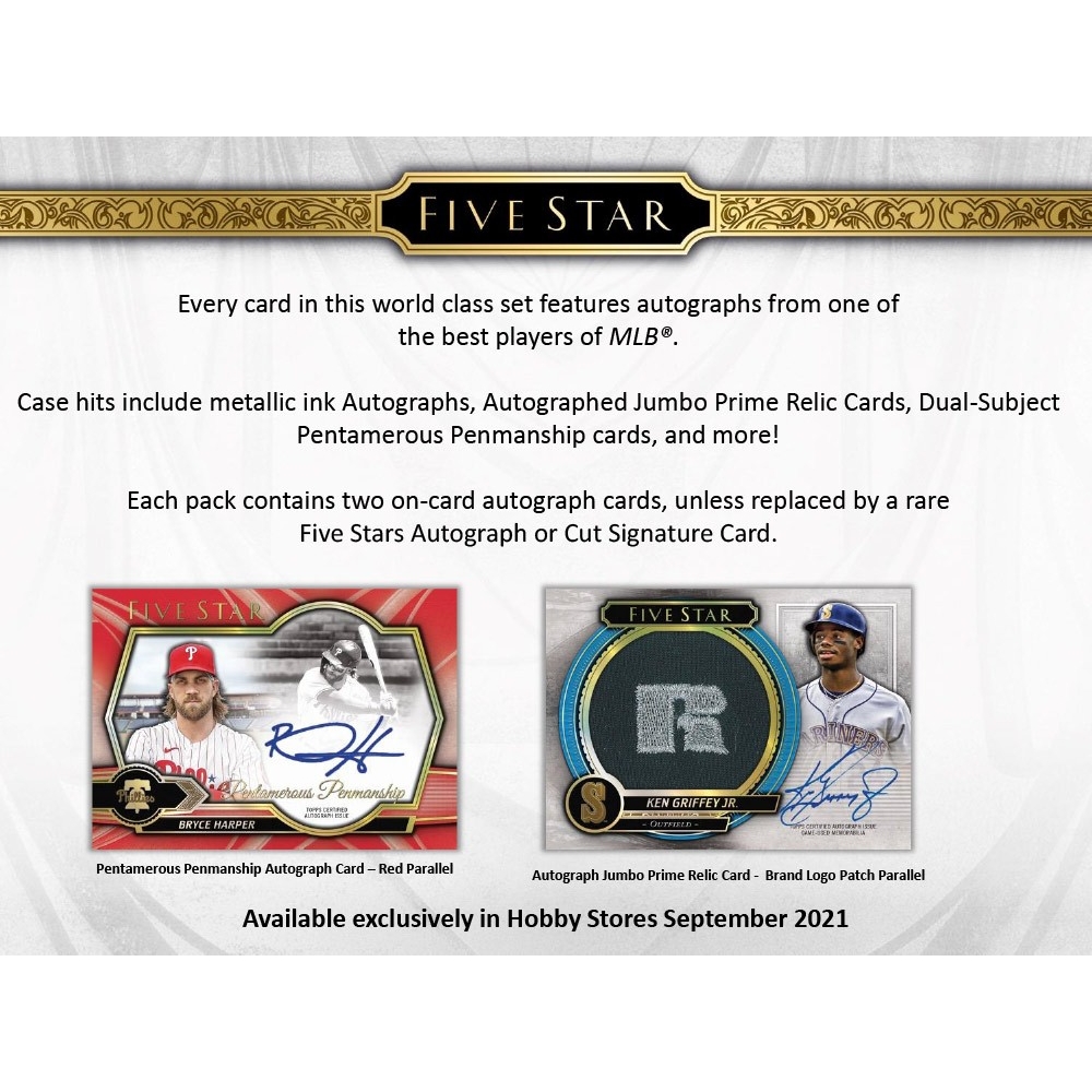 2021 Topps Five Star Baseball Hobby Box | Steel City