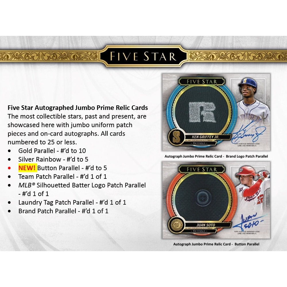 Box/デッキ/パック MLB 2021 TOPPS FIVE STAR BASEBALL 2021 Topps® Five Star Baseball